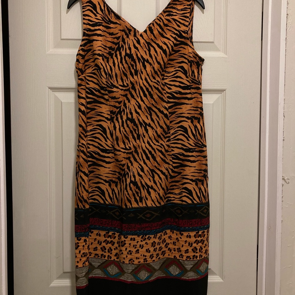 🦁NWOT Sag Harbor Safari Tribal Summer Dress